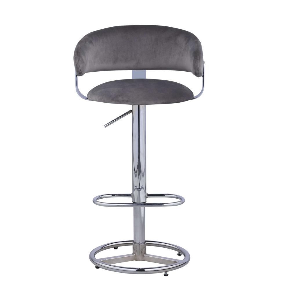 Contemporary Channel Back Height-Adjustable Stool. Picture 4