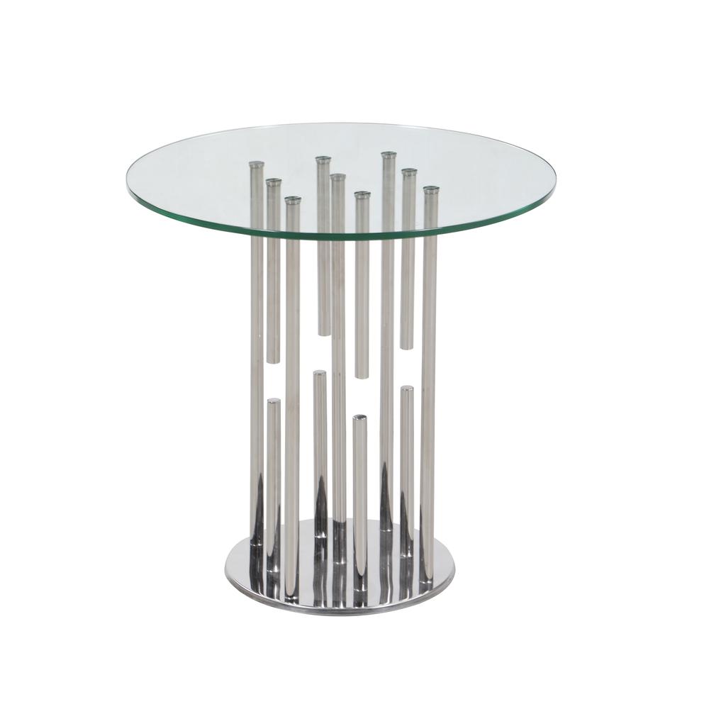 Contemporary Floating Pedestal Lamp Table. Picture 1