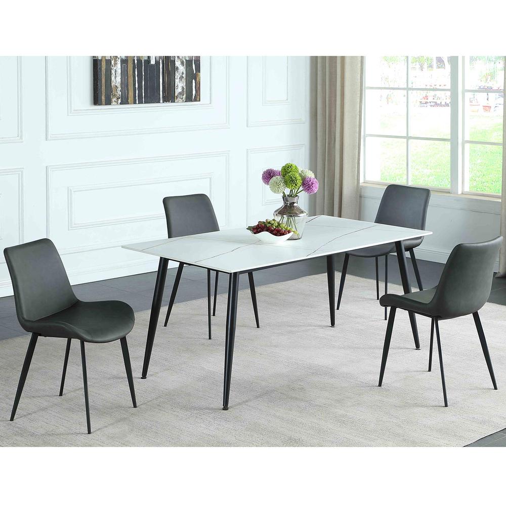 Contemporary Dining Table w/ Ceramic Top. Picture 4