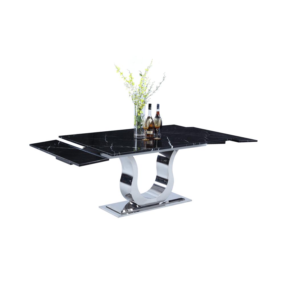 Nadia Dining Table, Black Marquina. Picture 5