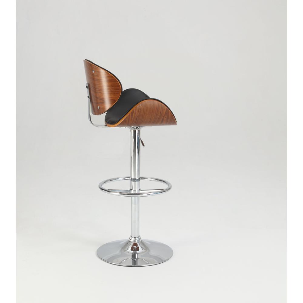 Oversized Pneumatic Swivel Stool, Brown. Picture 3