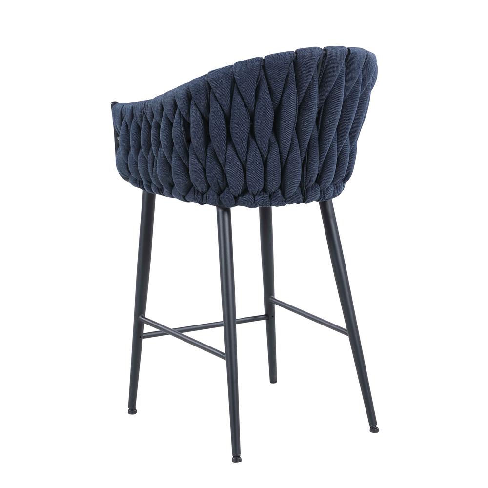Modern Bar Stool w/ Weave Back. Picture 3
