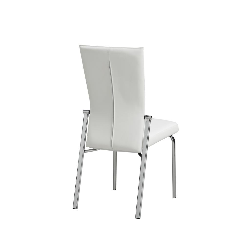 Contemporary Motion-Back Leather Upholstered Side Chair. Picture 2