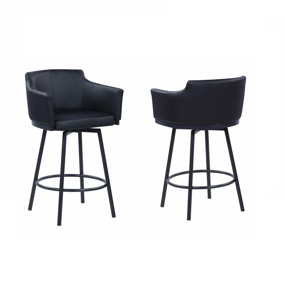 Modern Club Counter Stool w/ Memory Swivel. Picture 2