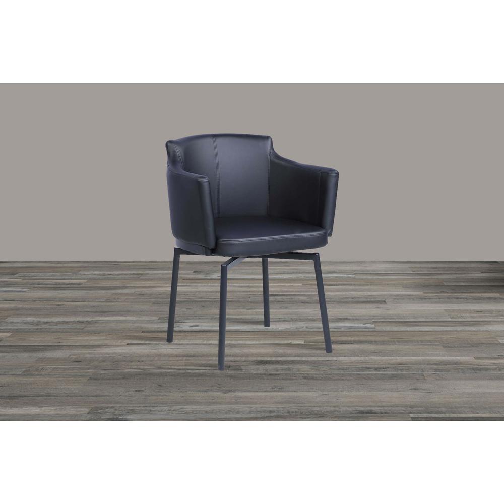Modern Club Arm Chair w/ Memory Swivel. Picture 1