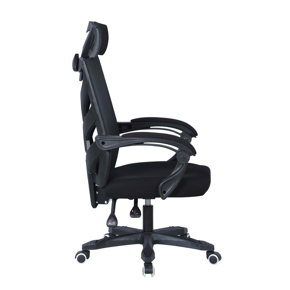 Reclining Computer Chair w/ Headrest & Padded Arms. Picture 4