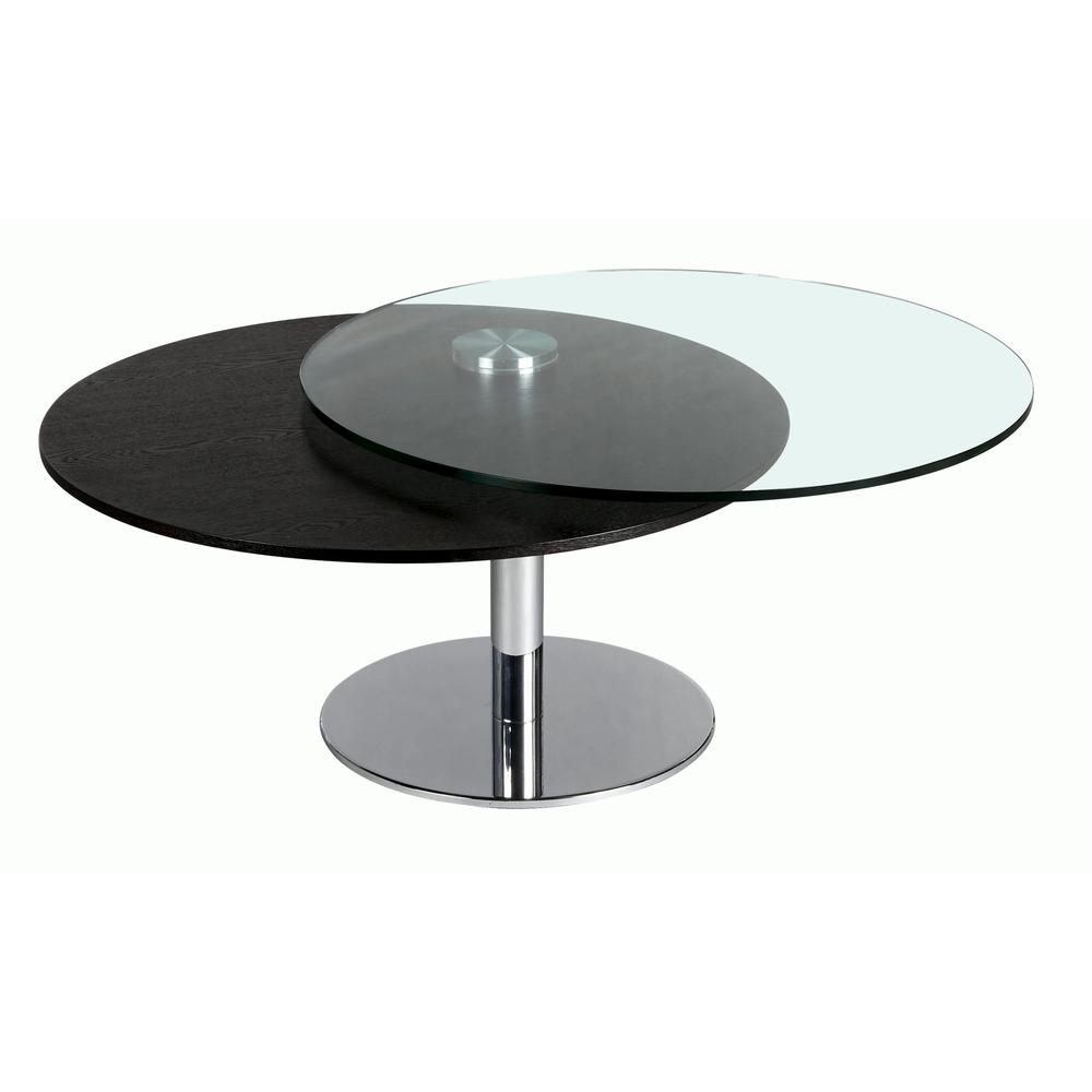 Cocktail Table, Merlot & Chrome. Picture 3