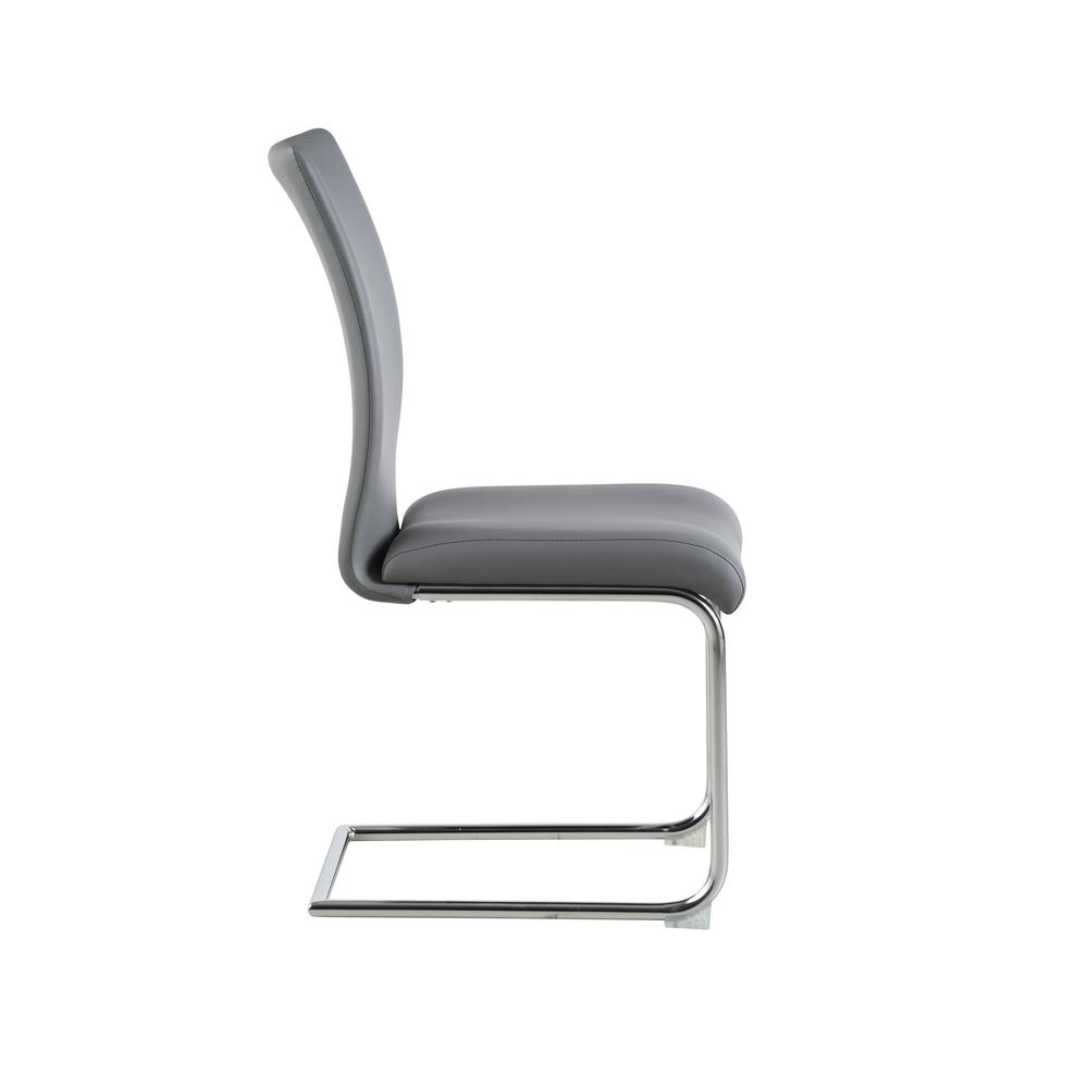 Modern Contour Back Cantilever Side Chair, JANE-SC-GRY. Picture 4