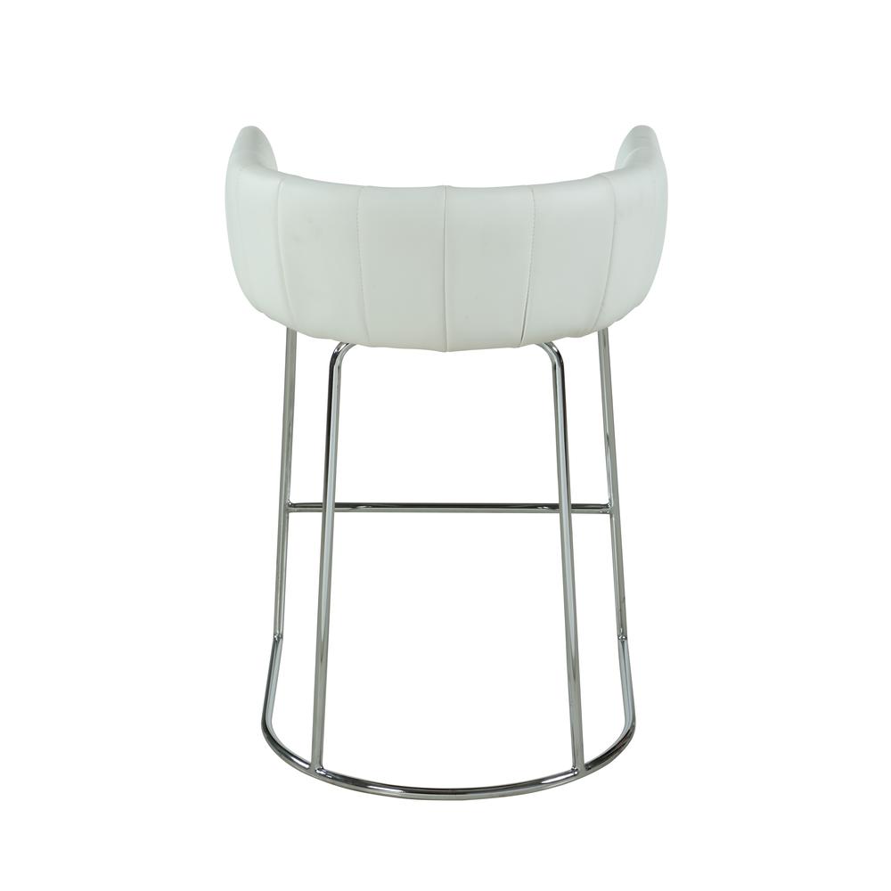 Contemporary Channel Back Counter Stool. Picture 6