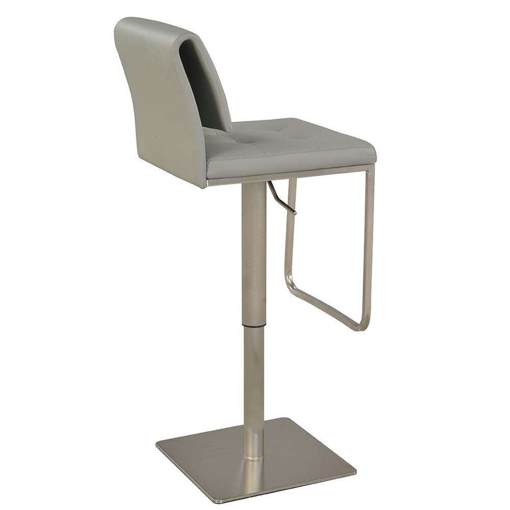 Contemporary Pneumatic Stool, Gray. Picture 3