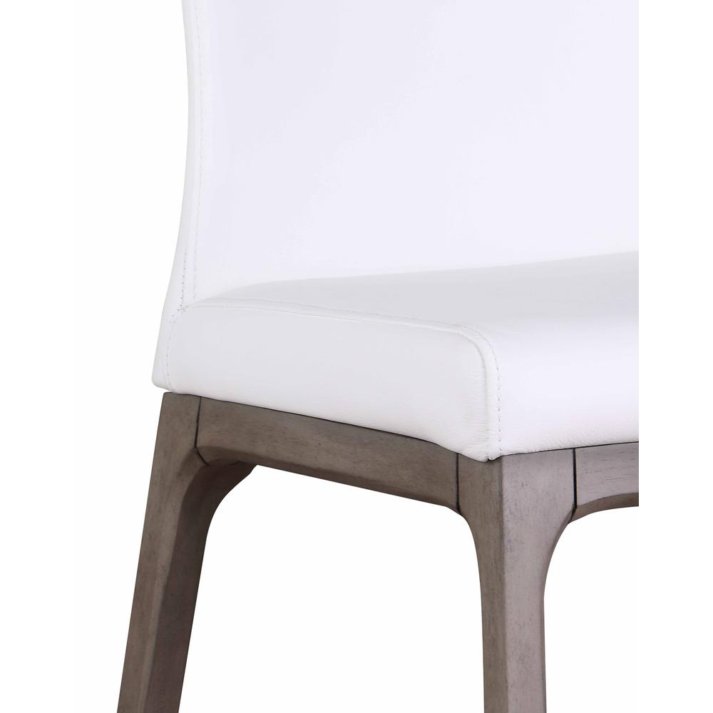 Chintaly Modern Counter Stool w/ Solid Wood Base. Picture 7