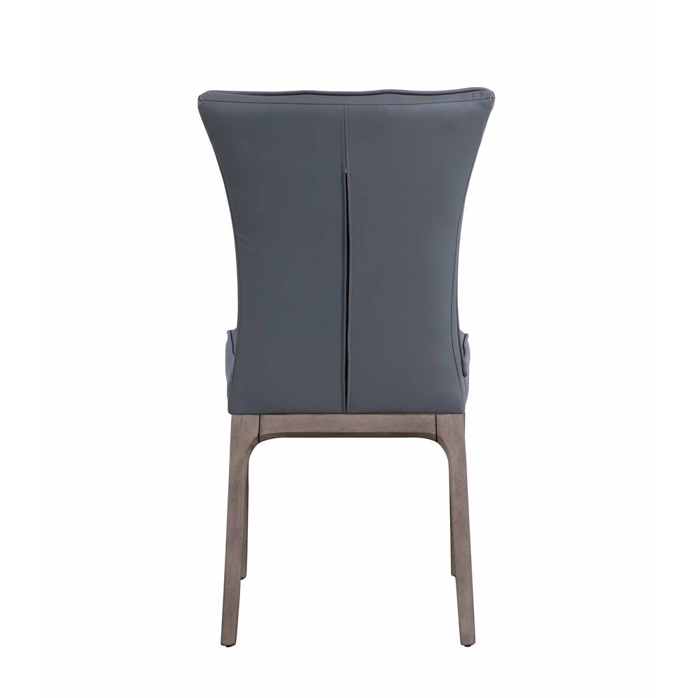 Modern Tufted Side Chair with Solid Wood Frame. Picture 5