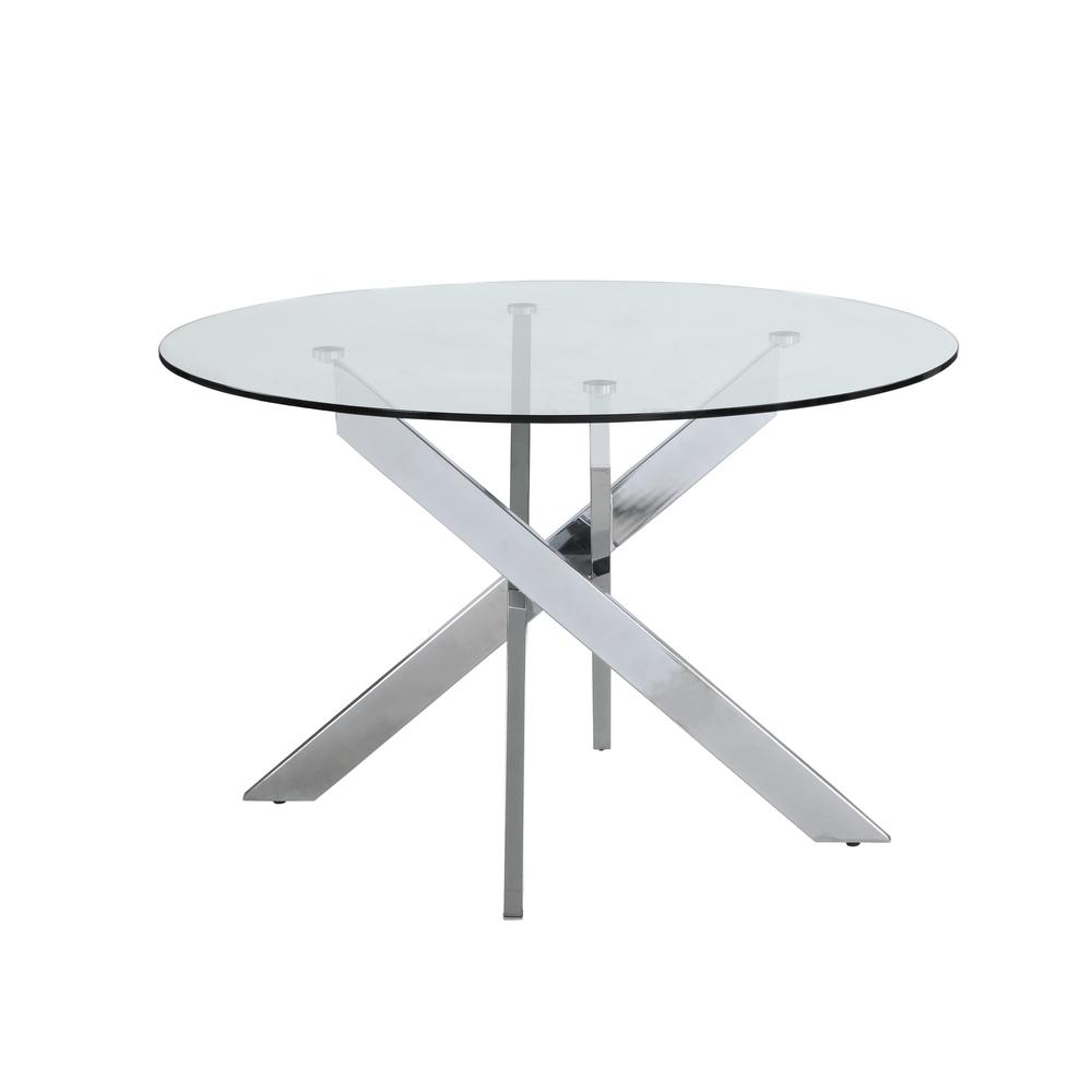 Dusty Dining Table, Chrome. Picture 1