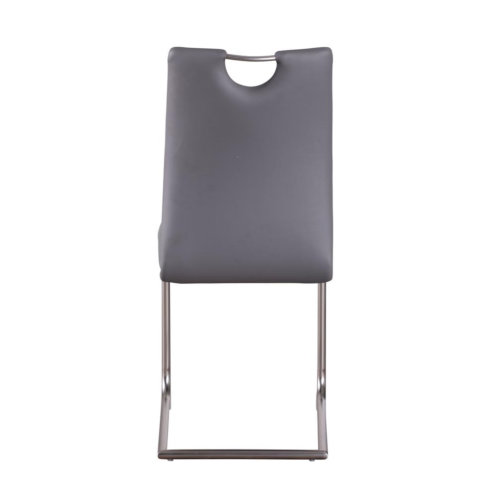 Handle Back Cantilever Side Chair  - Set Of 4, Gray. Picture 4