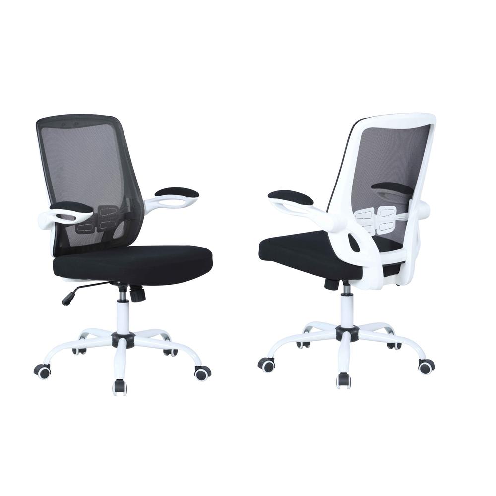 Modern Height Adjustable Computer Chair w/ Padded Arms. Picture 3