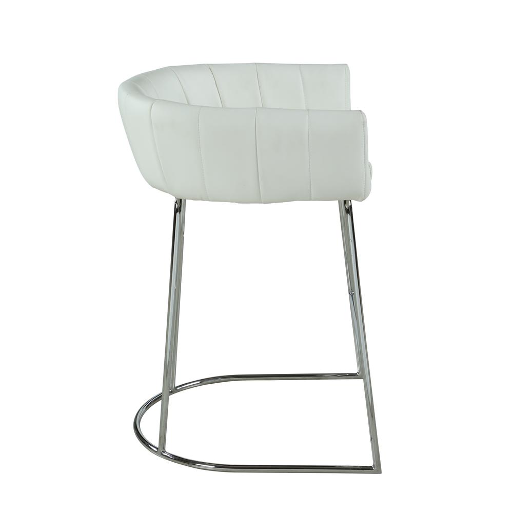 Contemporary Channel Back Counter Stool. Picture 5