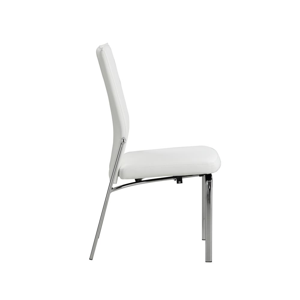 Motion Back Side Chair - Set Of 2, White. Picture 6