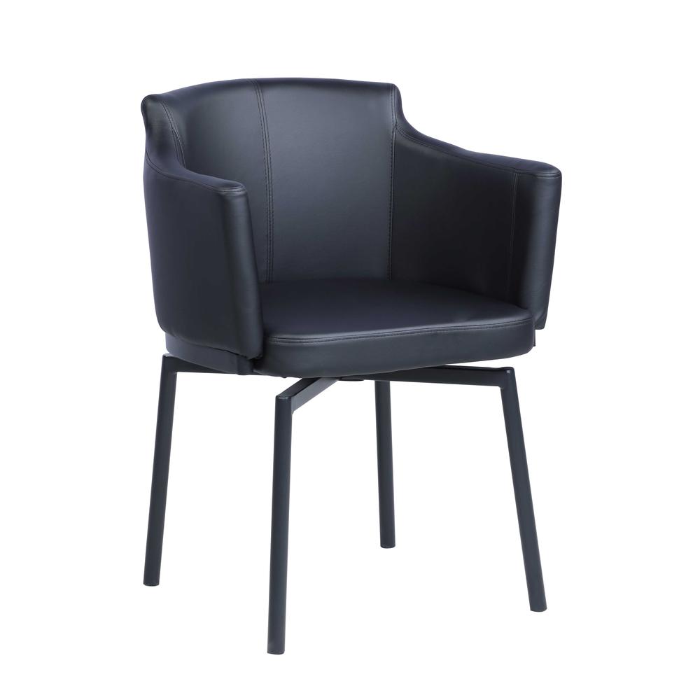 Modern Club Arm Chair w/ Memory Swivel. Picture 2