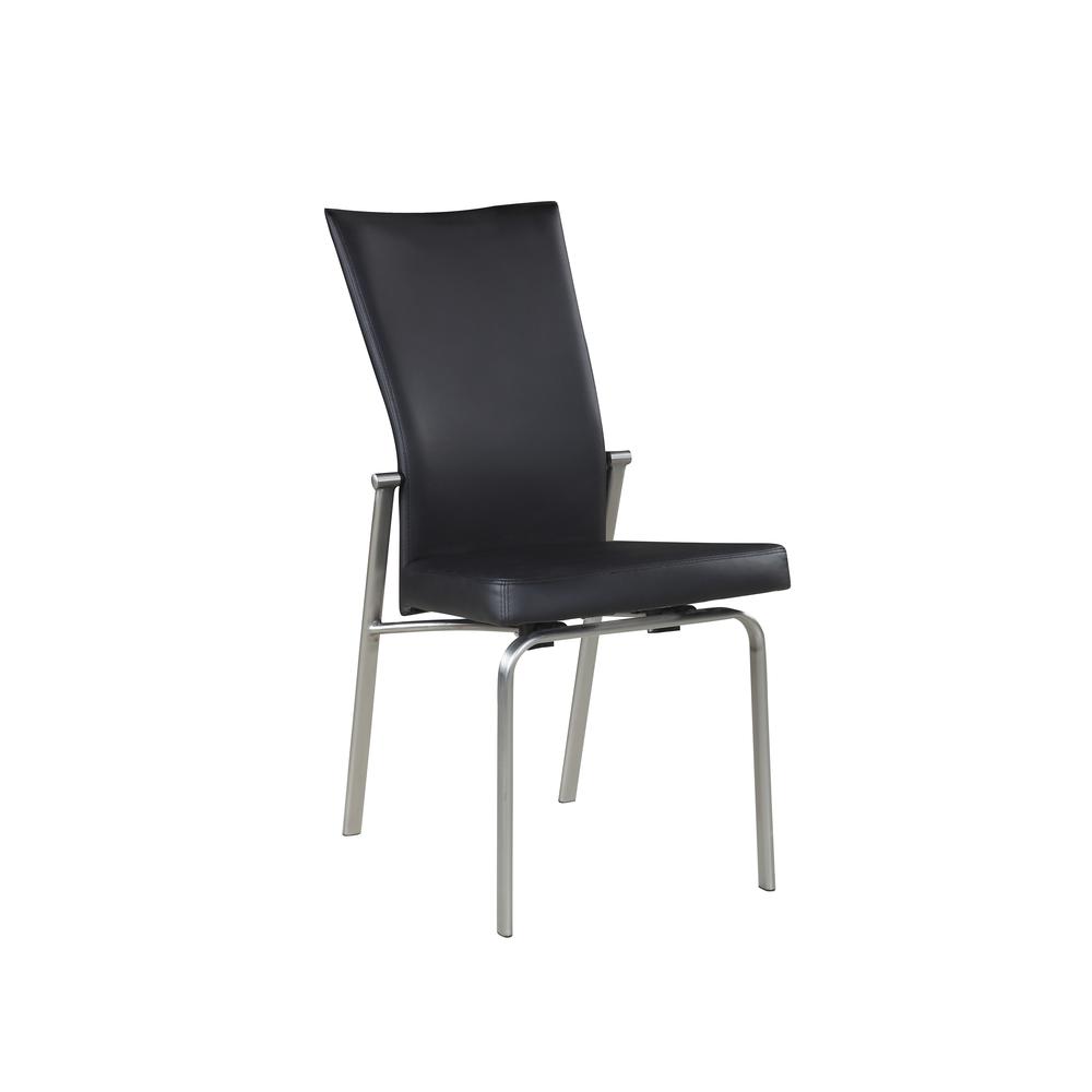 Motion Back Side Chair - Set Of 2, Black. Picture 1