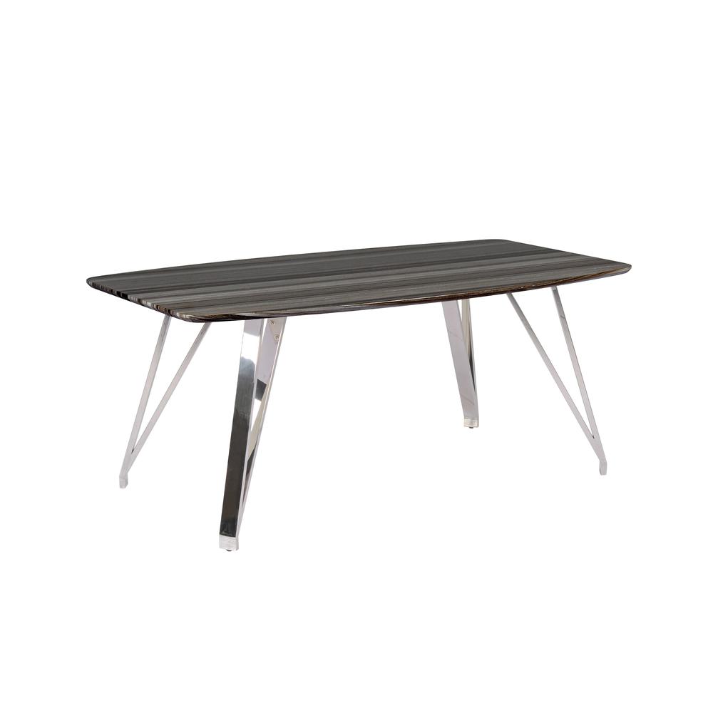 Contemporary Dining Table w/ Marbleized Top. Picture 2