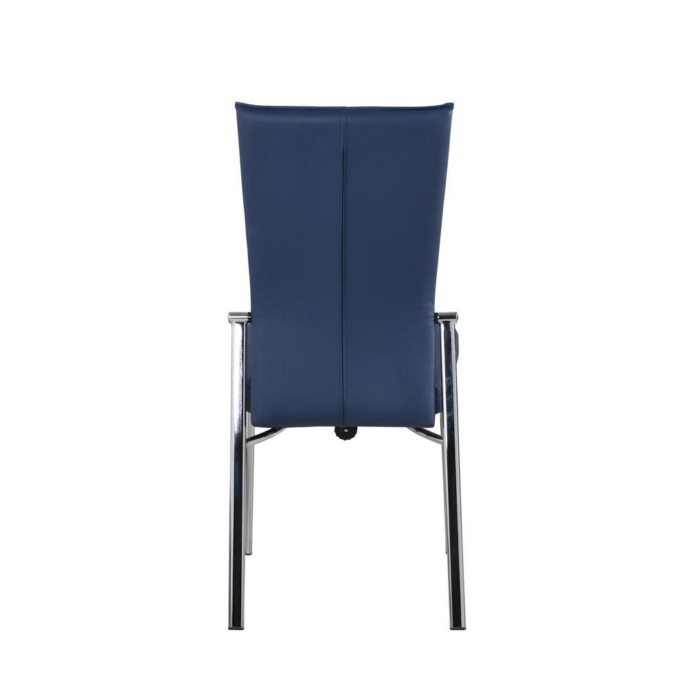 Contemporary Motion Back Side Chair - Set Of 2, Blue. Picture 5