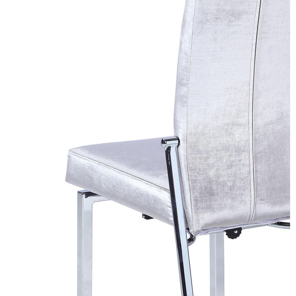 Contemporary Motion Back Side Chair w/ Chrome Frame. Picture 8