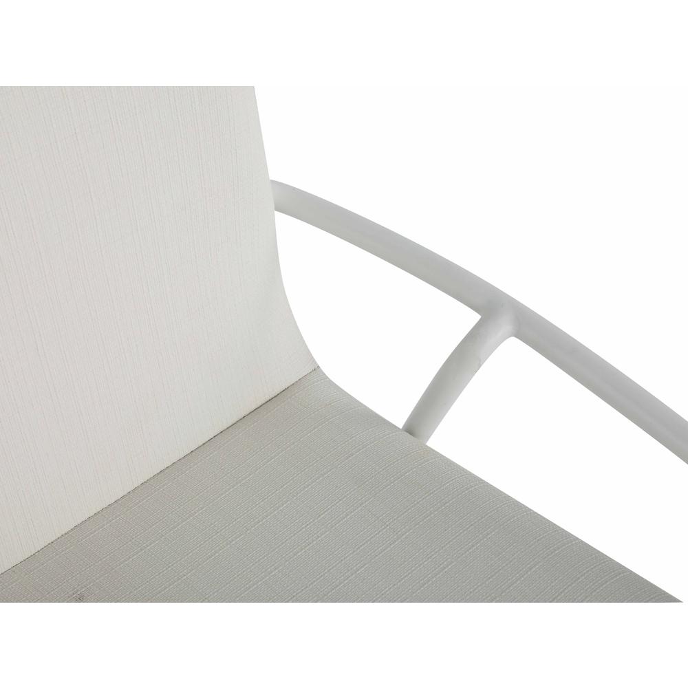 Contemporary White Upholstered Side Chair. Picture 7