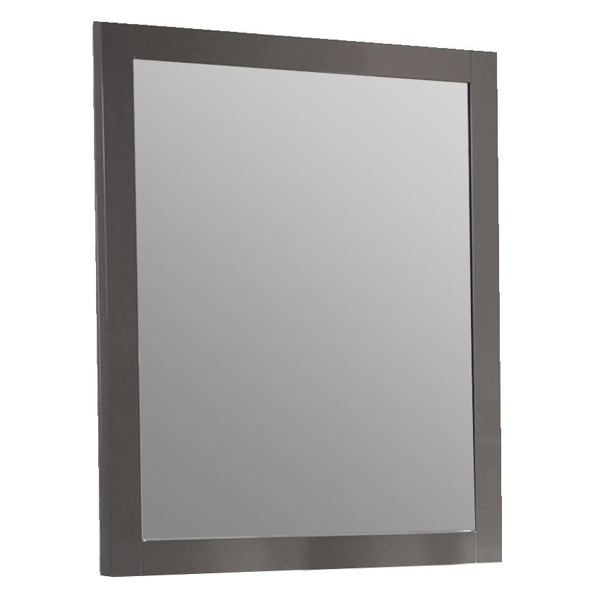 Dresser Accent Mirror, Gloss Gray. Picture 1