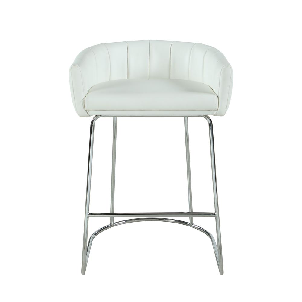 Contemporary Channel Back Counter Stool. Picture 4