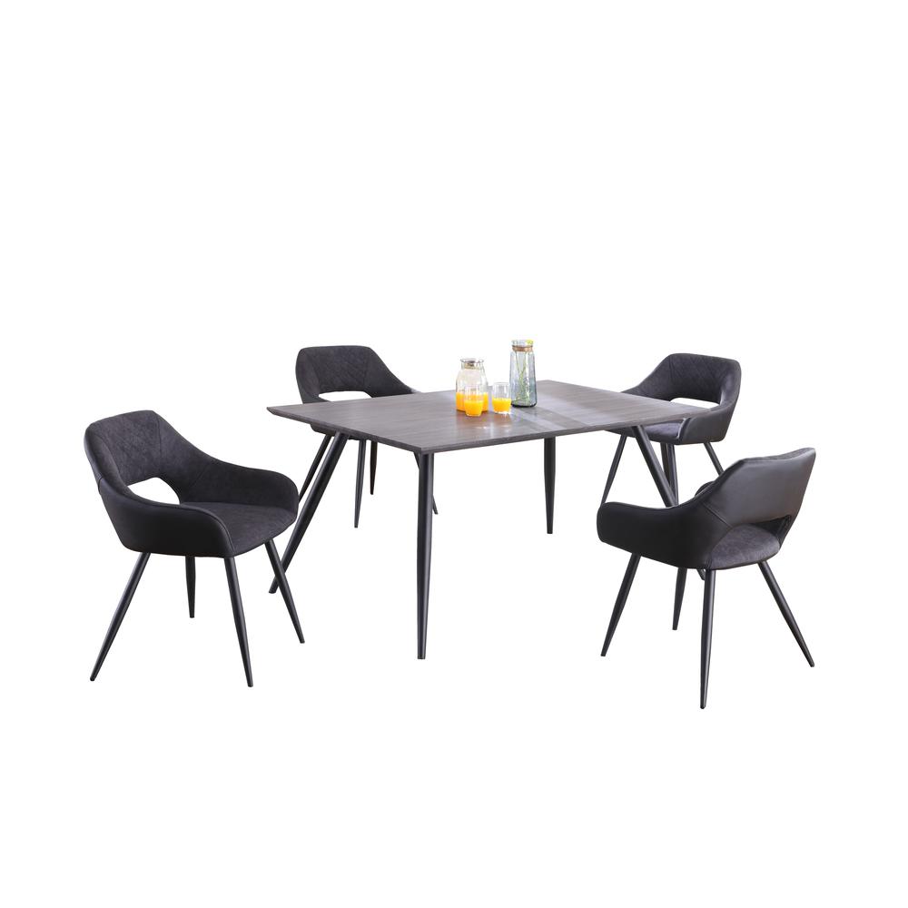Contemporary Dining Set w/ Table & Chairs. Picture 2