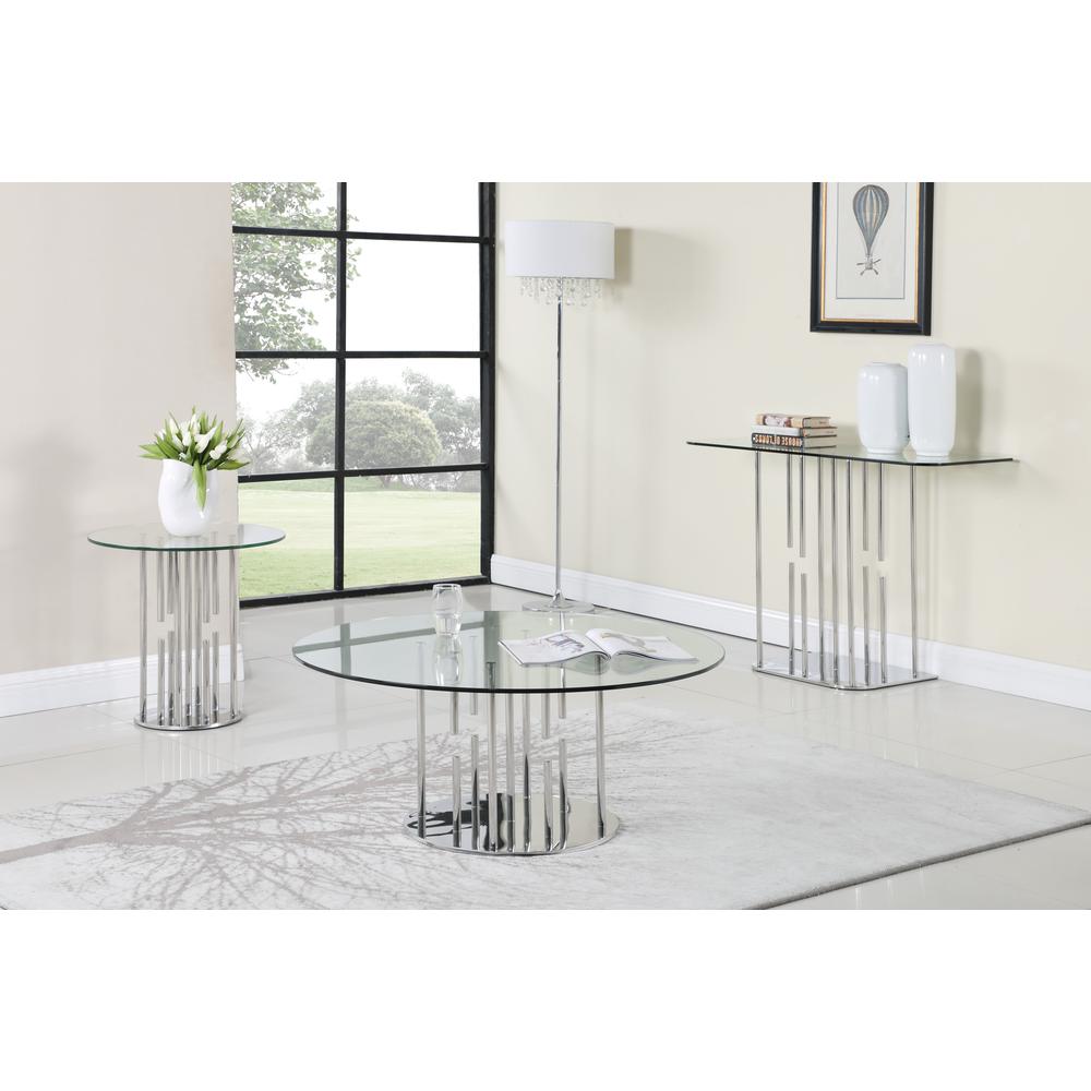 Contemporary Floating Pedestal Cocktail Table. Picture 4