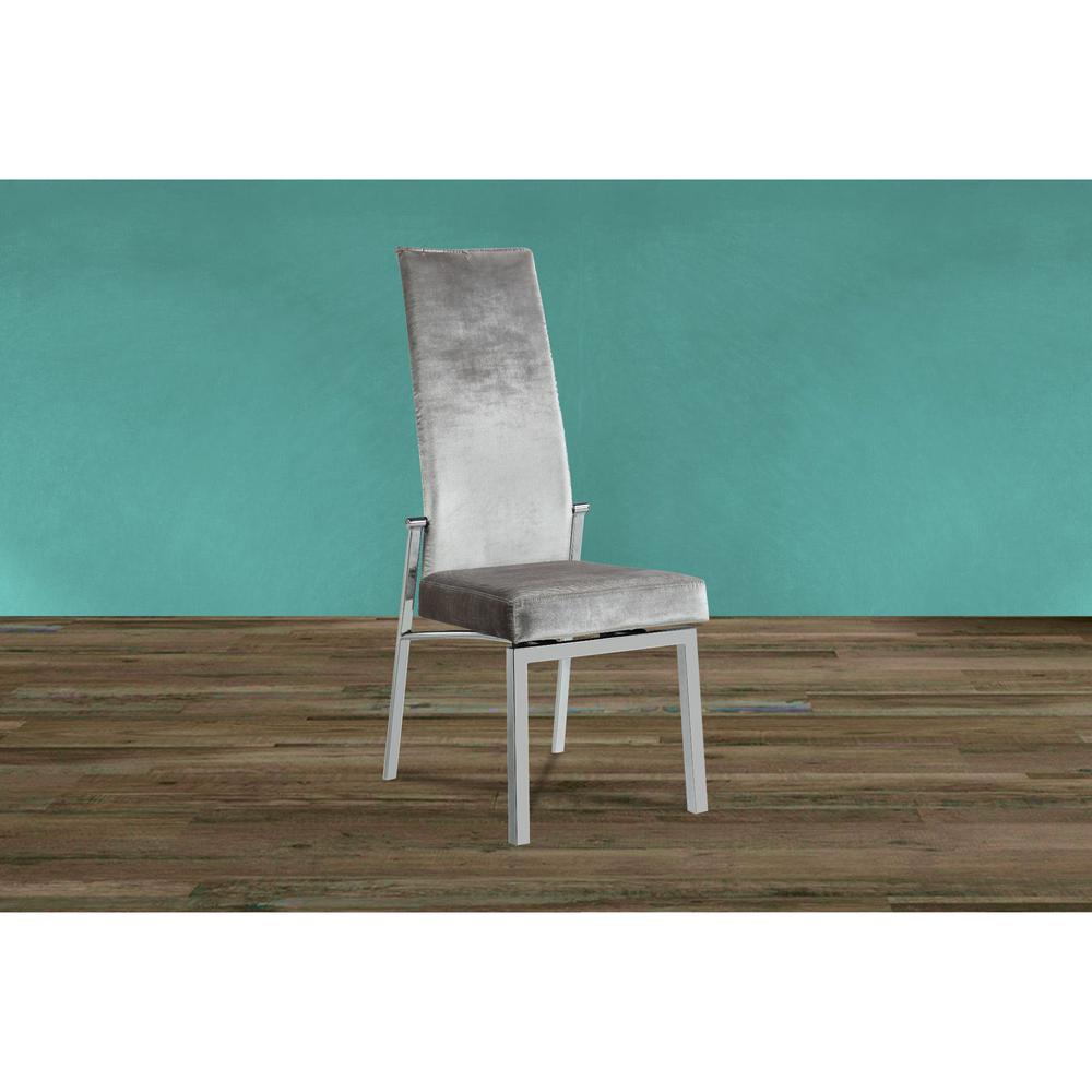 Contemporary Motion Back Side Chair w/ Chrome Frame. Picture 9