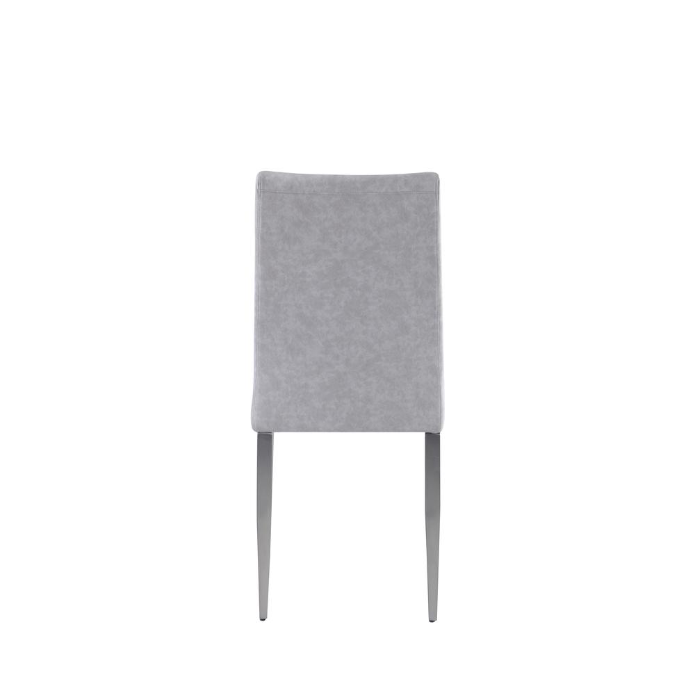 Contemporary Contour Back Chair - Set Of 2, Gray. Picture 6
