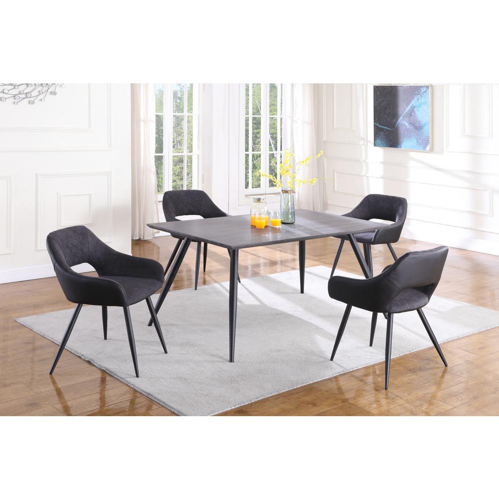 Contemporary Dining Set w/ Table & Chairs. Picture 1
