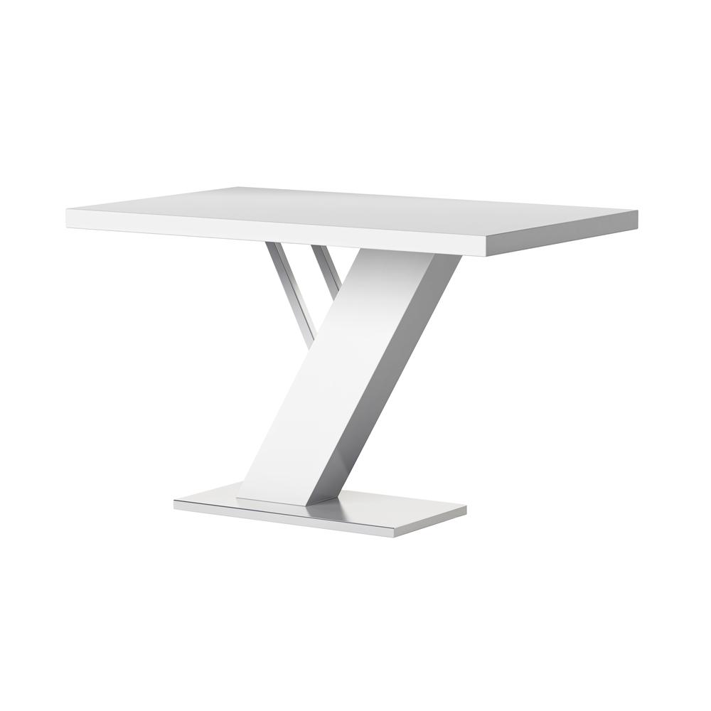 Linden Dining Table, Gloss White. Picture 2