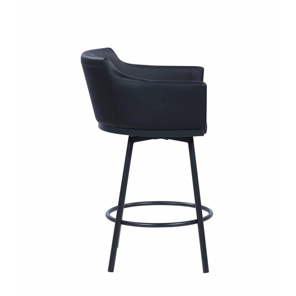 Modern Club Counter Stool w/ Memory Swivel. Picture 4