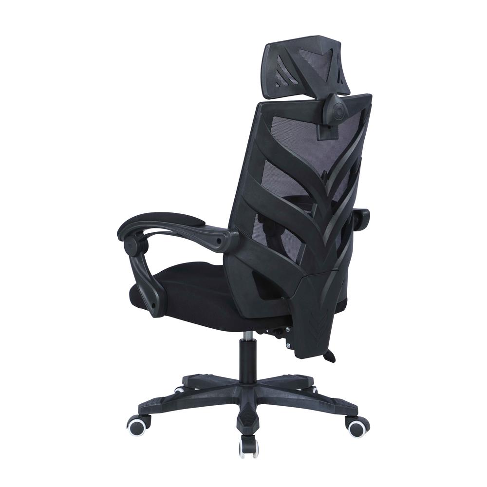 Reclining Computer Chair w/ Headrest & Padded Arms. Picture 5