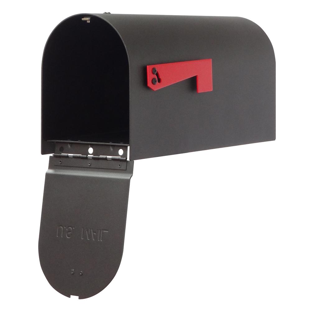 Titan Aluminum Curbside Mailbox with Sorrento front single mailbox mounting bracket. Picture 7