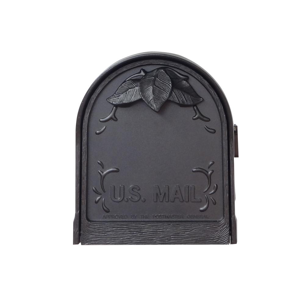 Floral Curbside Mailbox Bradford Direct Burial Top Mount Mailbox Post Decorative Aluminum. Picture 8