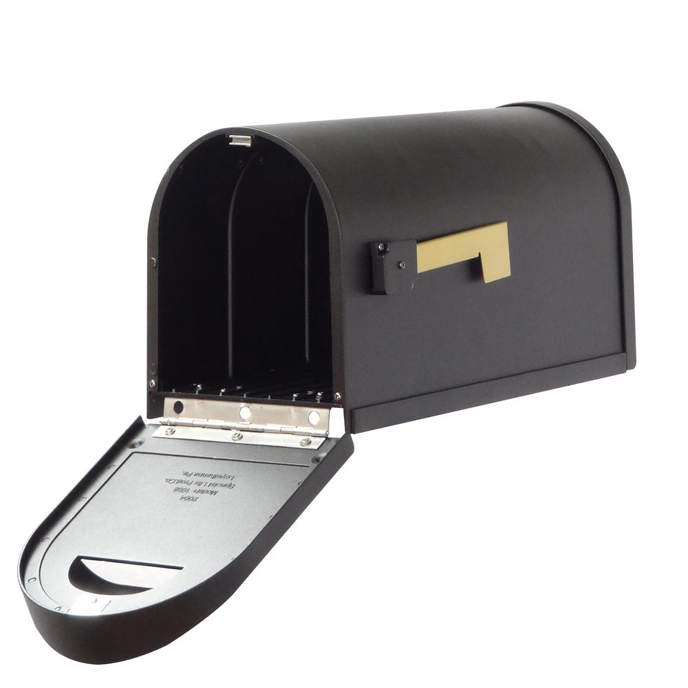 Classic Curbside Mailbox with Baldwin front single mailbox mounting bracket. Picture 8