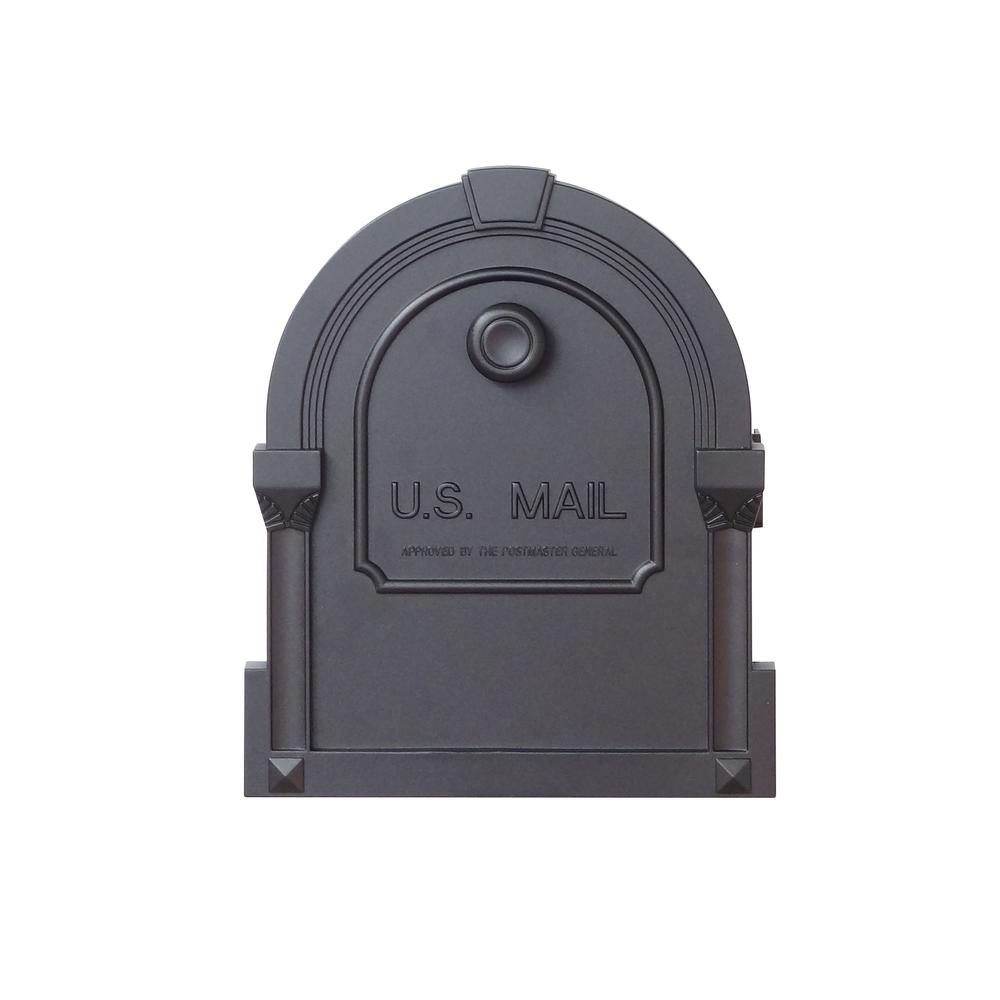 SCS-1014-BLK Savannah Curbside Mailbox Decorative Aluminum Mailbox. Picture 4