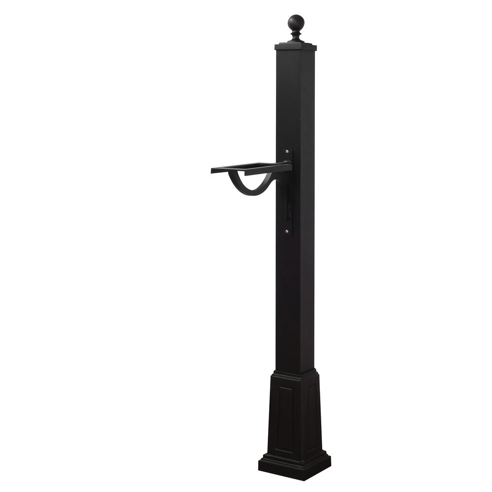 Floral Curbside Mailbox with Locking Insert and Springfield Mailbox Post with Base. Picture 10