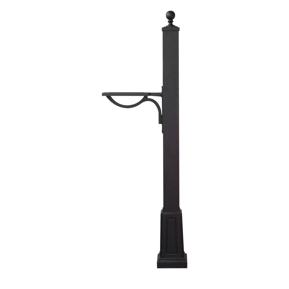 Floral Curbside Mailbox with Locking Insert and Springfield Mailbox Post with Base. Picture 11
