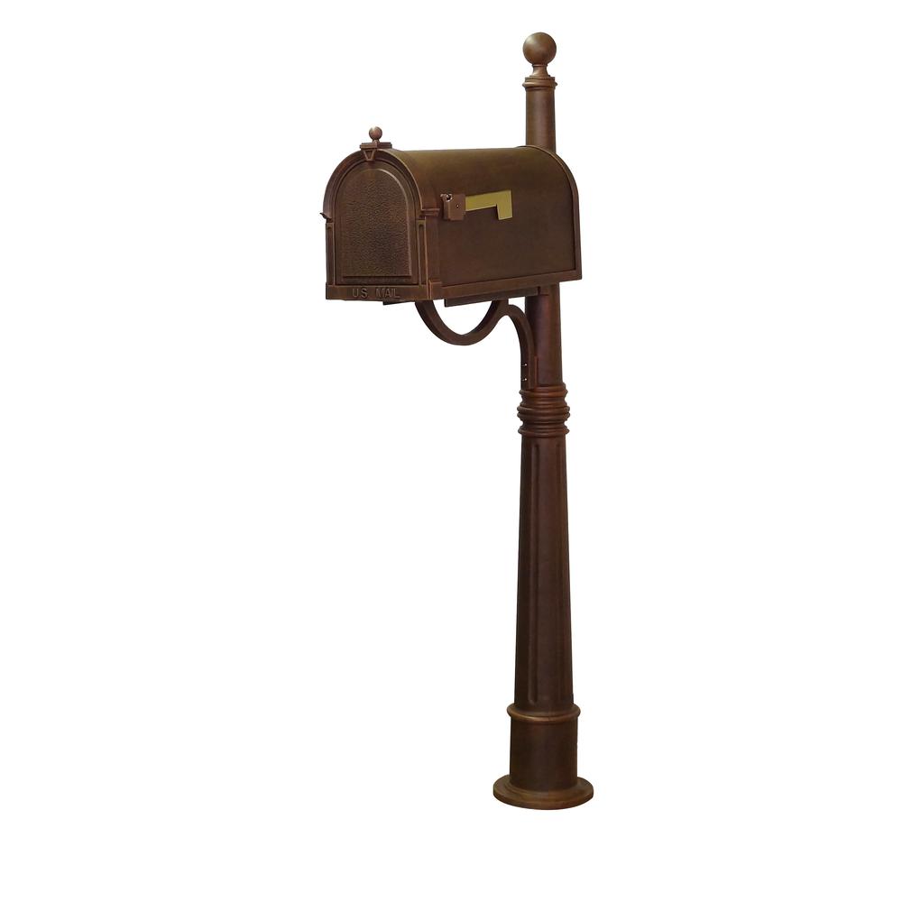 Berkshire Curbside Mailbox with Locking Insert and Ashland Mailbox Post. Picture 2