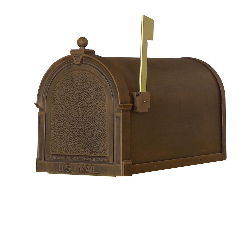 Berkshire Curbside Mailbox with Locking Insert and Fresno Mailbox Post. Picture 8