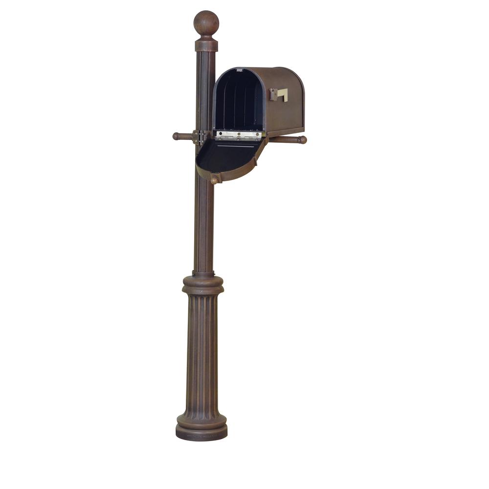 Berkshire Curbside Mailbox with Locking Insert and Fresno Mailbox Post. Picture 4