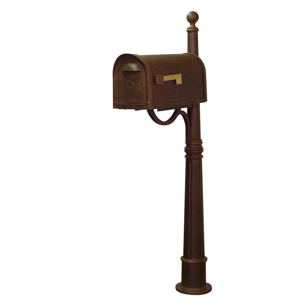 Classic Curbside Mailbox with Locking Insert and Ashland Mailbox Post. Picture 2