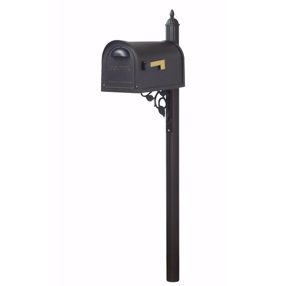 Classic Curbside Mailbox with Locking Insert and Albion Mailbox Post. Picture 2