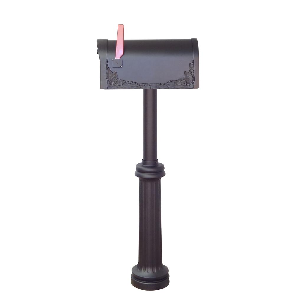 Floral Curbside Mailbox, Locking Insert and Bradford Mailbox Post. Picture 4