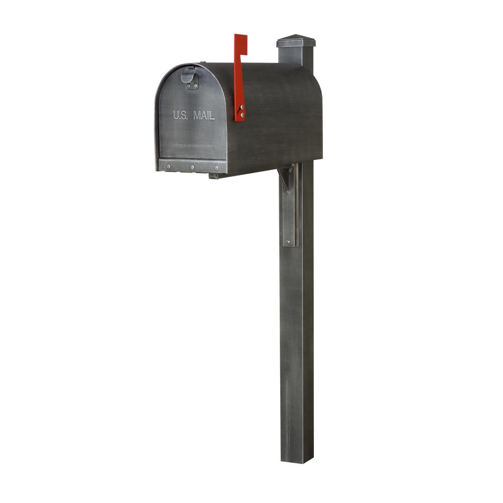 Titan Aluminum Curbside Mailbox and Wellington Mailbox Post. Picture 2
